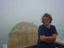 Traci at the 12 apostles (too much sea vapor!)