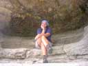 Traci in Cave at Blue Mountains