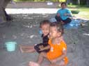 Two little girls in Lovina; their aunt gave Traci a massage