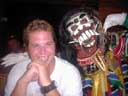 Tony and scary Bali dancer