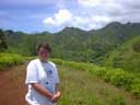 Traci on Top of Rarotonga Island