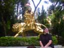 Traci at the 10,000 Buddhas Monastery
