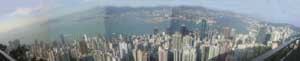 Compilation shot of the Hong Kong Skyline