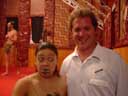 Tony and Maori Dancer